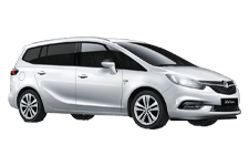 Car Hire Sussex - Vauxhall Zafira 7-Seater - Minibus hire Sussex